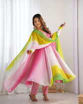 Trending Multi Color Pure Georgette Anarkali